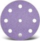 Purple HD Hook & loop sanding disc | Ø 225 mm | 9 suction holes (Pack of 25)