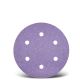 Purple HD Hook & loop sanding disc | Ø 225 mm | 6 suction holes (Pack of 25)