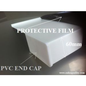 PVC End Caps for Aluminium Thermal Sill - White