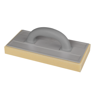 TROWEL WITH HYDRO-ABSORBENT SLOTTED SPONGE