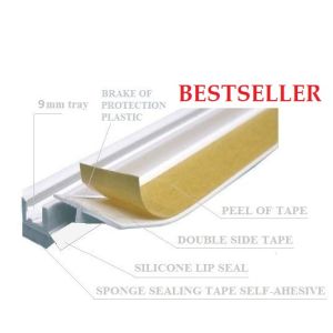 ZAKU EWI - BP12 MIDI  -  WINDOW FRAME SEAL BEAD WHITE WITH SILICONE LIP 6mm/9mm x 2.5m