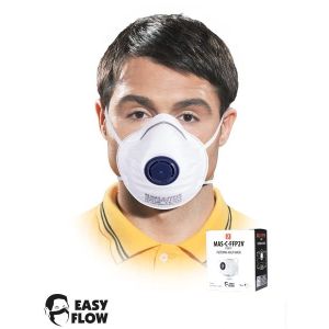 FILTERING HALF MASK MAS-C-FFP2V At UNI - 10No.