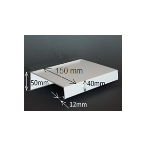 ALUMINIUM FLASHING 150mm x 3m FOR EWIS upside down 50mm