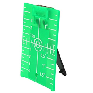 5 no TARGET PLATE  LT-G105 WITH FOLDING STAND AND MAGNETS FOR VISUALIZATIONS OF GREEN LASERS LINES