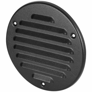 Round Louvre Grille (Steel) 130mm + Flyscreen - Grey