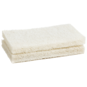 Replacement white needled abrasive pad 120x250 - set 2 psc