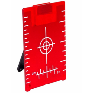 TARGET PLATE  LT-R105 WITH FOLDING STAND AND MAGNETS FOR VISUALIZATIONS OF RED LASERS LINES 