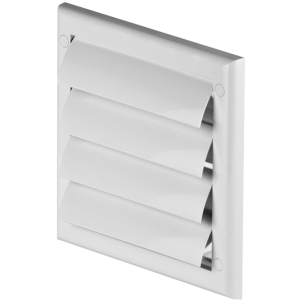 Flapped Vent 100mm Spigot White
