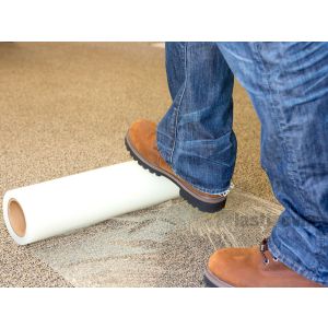 CARPET CLEAR/GREEN PROTECTION SELF ADHESIVE FOIL 600mm x 100m 