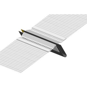 ZAKU PVC MESH MOVEMENT BEAD V - TYPE x 2m