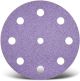 Purple HD Hook & loop sanding disc | Ø 225 mm | 9 suction holes
