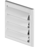 Flapped Vent 125mm Spigot White