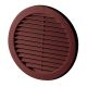 Round Louvered Grille No Spigot Brown Flyscreen