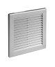 TRU2-150x150mm Square Louvered Grille With Flyscreen White